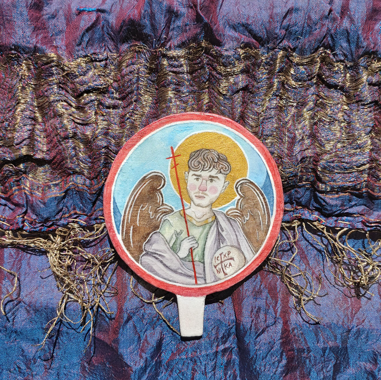 "Untitled". Watercolour on paper. 2020. 8cm diameter.